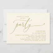 Invitation Dîner de Mariage Dansant Pour un Bonheur Éternel (Devant)
