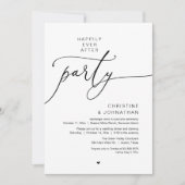 Invitation Dîner de Mariage Dansant pour une Fin Heureuse (Devant)