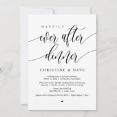 Invitation Dîner de Mariage en Intime Cercle Danse à la Nuit (Devant)