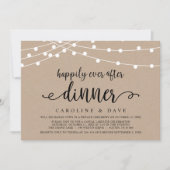 Invitation Dîner de Mariage en Intime Cérémonie (Devant)