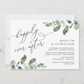 Invitation Dîner de Mariage en Intime Eucalyptus Pour Toujour (Devant)