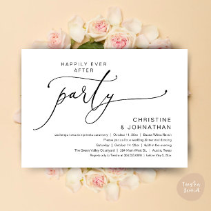 Invitation Dîner de mariage et soirée dansante dans un bonheu