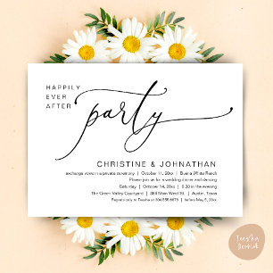 Invitation Dîner de mariage et soirée dansante pour une fin h