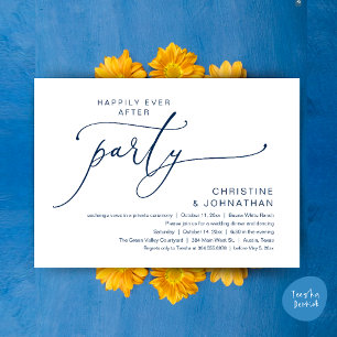 Invitation Dîner de mariage et soirée dansante pour une fin h