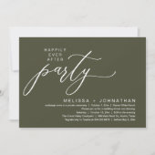 Invitation Dîner de Mariage Intime et Romantique (Devant)