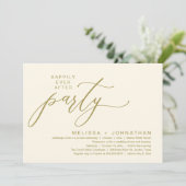 Invitation Dîner de Mariage Intime et Romantique (Debout devant)
