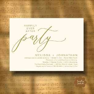 Invitation Dîner de Mariage Intime et Romantique