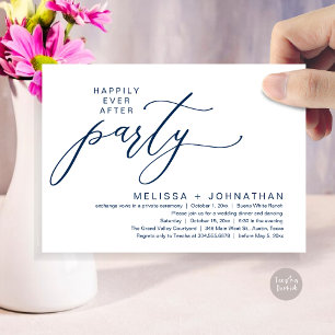 Invitation Dîner de Mariage Intime et Romantique