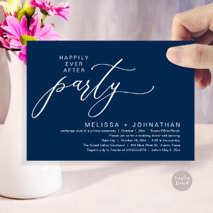 Invitation Dîner de Mariage Intime et Romantique