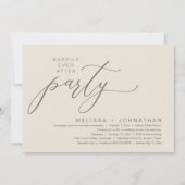 Invitation Dîner de Mariage Intime et Romantique (Devant)