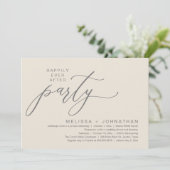Invitation Dîner de Mariage Intime et Romantique (Debout devant)