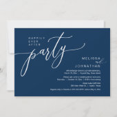 Invitation Dîner de Mariage Intime Happily Ever After (Devant)