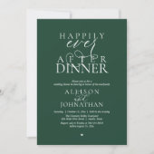 Invitation Dîner de mariage moderne Forest Happily Ever After (Devant)