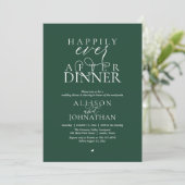 Invitation Dîner de mariage moderne Forest Happily Ever After (Debout devant)