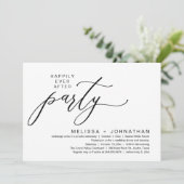 Invitation Dîner de Mariage Romantique et Féérique après l'Él (Debout devant)