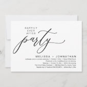 Invitation Dîner de Mariage Romantique Féérique et Intime (Devant)