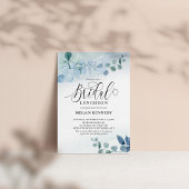 Invitation Dîner de mariée bleu Dusty Eucalyptus