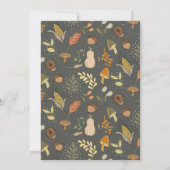 Invitation Dîner de moisson d'automne de Thanksgiving (Dos)