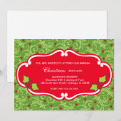 Invitation Dîner de Noël (Devant / Derrière)