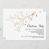 Invitation Dîner de Noël (Devant / Derrière)