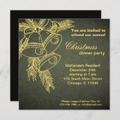 Invitation Dîner de Noël (Devant / Derrière)