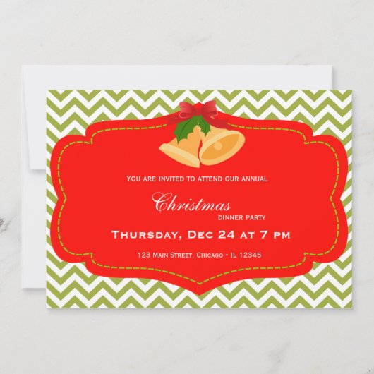 Invitation dîner de Noël (Devant)