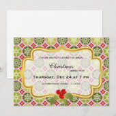 Invitation dîner de Noël (Devant / Derrière)