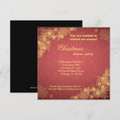 Invitation Dîner de Noël (Devant / Derrière)