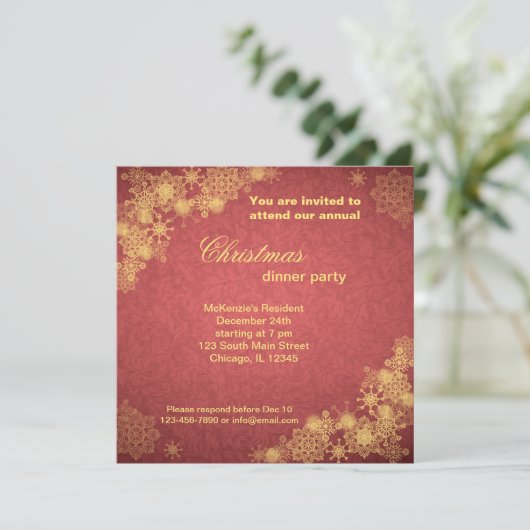 Invitation Dîner de Noël (Debout devant)