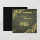 Invitation Dîner de Noël (Devant / Derrière)