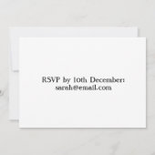 Invitation Dîner de Noël britannique fête de la Turquie (Dos)