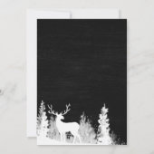 Invitation Dîner de Noël des Renindeuses de Chalkboard (Dos)