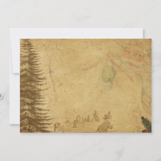 Invitation Dîner de Noël design (Dos)