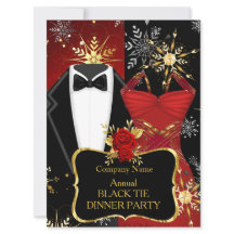 Dîner de Noël en smoking noir