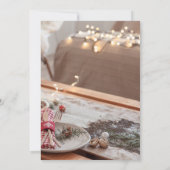 Invitation Dîner de Noël/invitation à la fête (Dos)