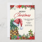 Invitation Dîner de Noël invitation, fête de Noël (Devant)