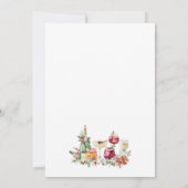 Invitation Dîner de Noël Jingle et Mingle Main tirée (Dos)