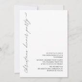 Invitation Dîner de Noël minimaliste (Devant)