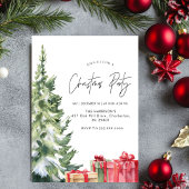 Invitation Dîner de Noël minimaliste Boho Noël