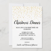 Invitation Dîner de Noël moderne minimaliste (Devant)