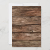 Invitation Dîner de Noël pour Camion Rustique en bois (Dos)