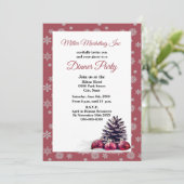 Invitation Dîner de Noël pour les affaires (Debout devant)