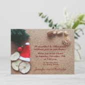 Invitation Dîner de Noël traditionnel (Debout devant)