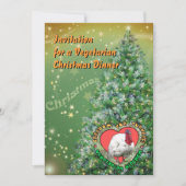 Invitation Dîner de Noël végétarien (Devant)