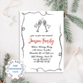 Invitation Dîner de Noël Whimsical à la main