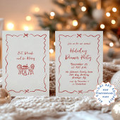 Invitation Dîner de Noël Whimsical à la main