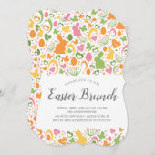 Invitation Dîner de Pâques à Bunny (Devant / Derrière)