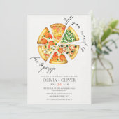 Invitation Dîner de préparation à la pizza italienne (Debout devant)