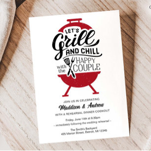 Invitation Dîner de préparation de grillades et de frissons I