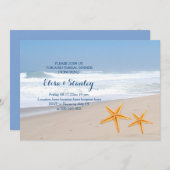 Invitation Dîner de préparation de mariage de plage d'été Sta (Devant / Derrière)